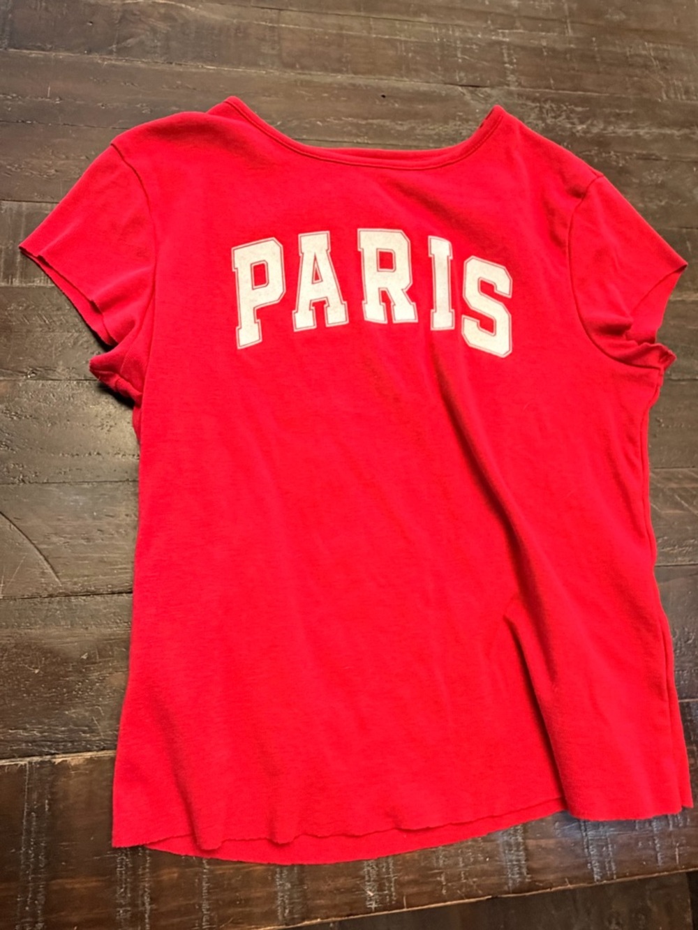 wild fable Red 'PARIS' Short Sleeve Tee
